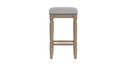 Brosa Clovis Set of 2 Counter Stools (Cloud Grey, 65cm)