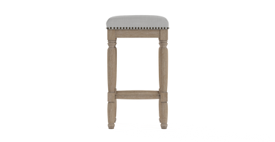 Brosa Clovis Set of 2 Counter Stools  - Cloud Grey, 65cm