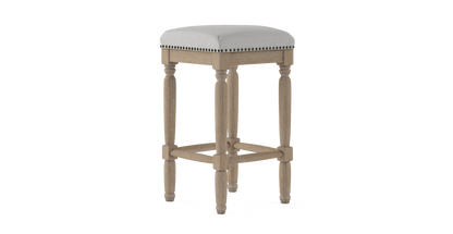 Brosa Clovis Set of 2 Counter Stools (Cloud Grey, 65cm)