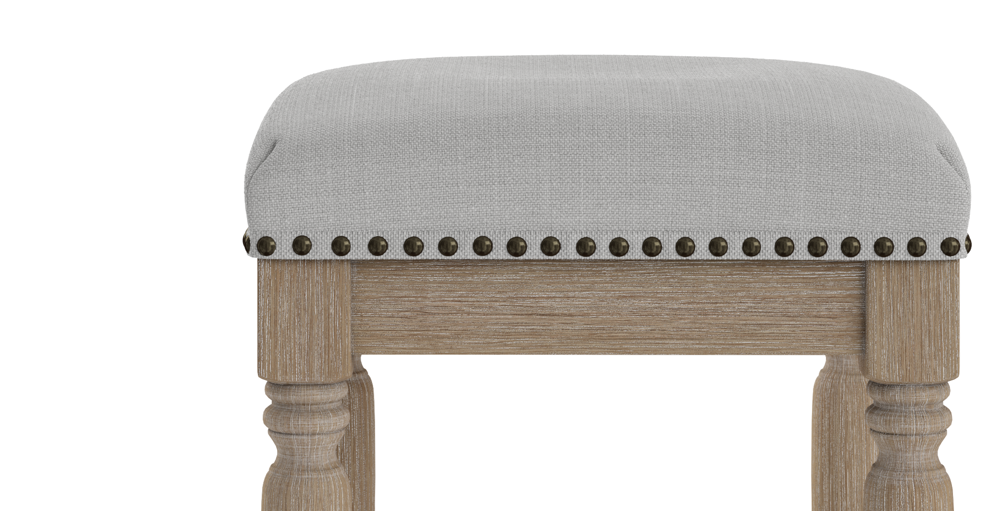 Brosa Clovis Set of 2 Counter Stools (Cloud Grey, 65cm)