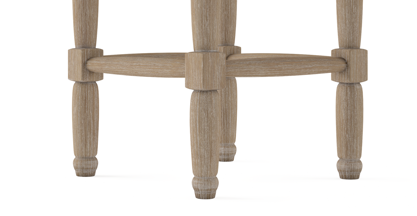 Brosa Clovis Set of 2 Counter Stools (Cloud Grey, 65cm)