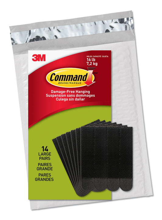 Command Large Picture Hanging Strips Value Pack, 14 Pairs, Black, PH206BLK-14NA | Auzzi Store