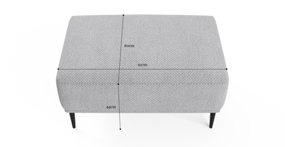 Brosa Como Ottoman (Gainsboro Grey)