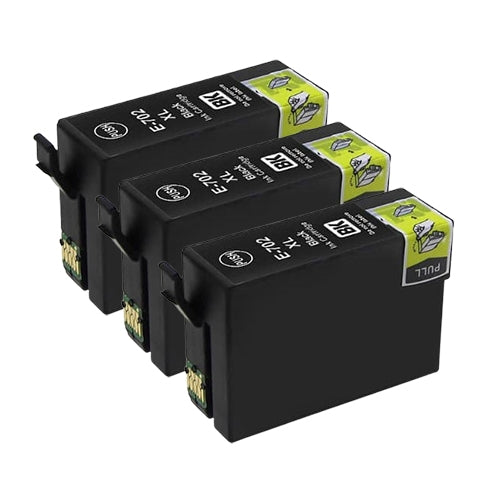 Compatible Premium 3 x 702XL Black Inkjet Cartridge C13T345192 - for use in Epson Printers | Auzzi Store
