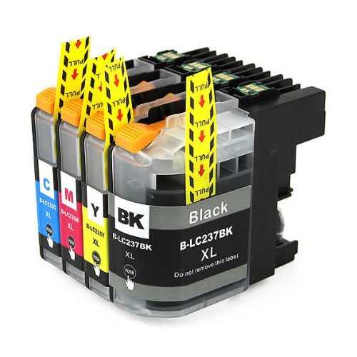 Compatible Premium Ink Cartridges LC237XL / LC235XL  Set of 4 - Bk/C/M/Y - for use in Brother Printers | Auzzi Store