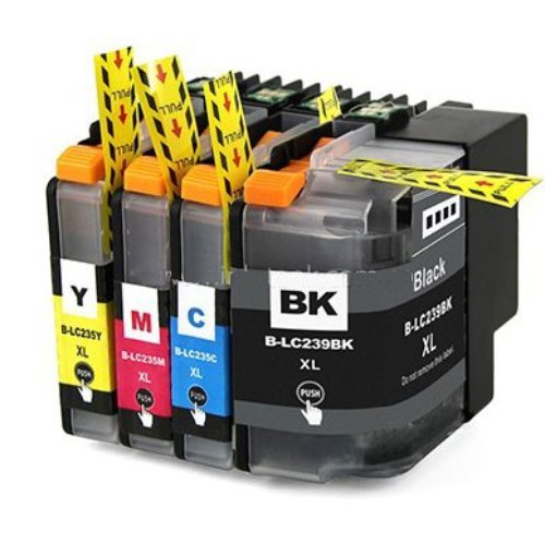 Compatible Premium Ink Cartridges LC239XL / LC235XL  Set of 4  - Bk/C/M/Y - for use in Brother Printers | Auzzi Store