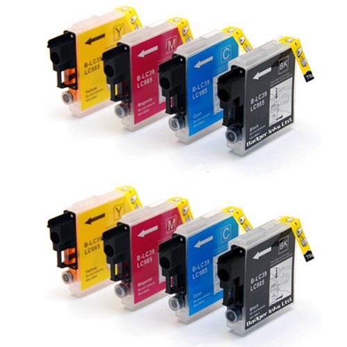 Compatible Premium Ink Cartridges LC39  Set of 8 (Bk/C/M/Y x 2 each) - for use in Brother Printers | Auzzi Store