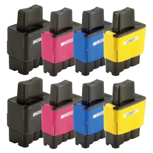 Compatible Premium Ink Cartridges LC47  Set of 8 Inks  (Bk/C/M/Y x 2 each) - for use in Brother Printers | Auzzi Store
