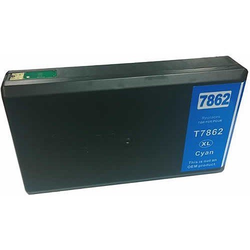Compatible Premium Ink Cartridges T7862XL High Yield Cyan  Inkjet Cartridge - for use in Epson Printers | Auzzi Store