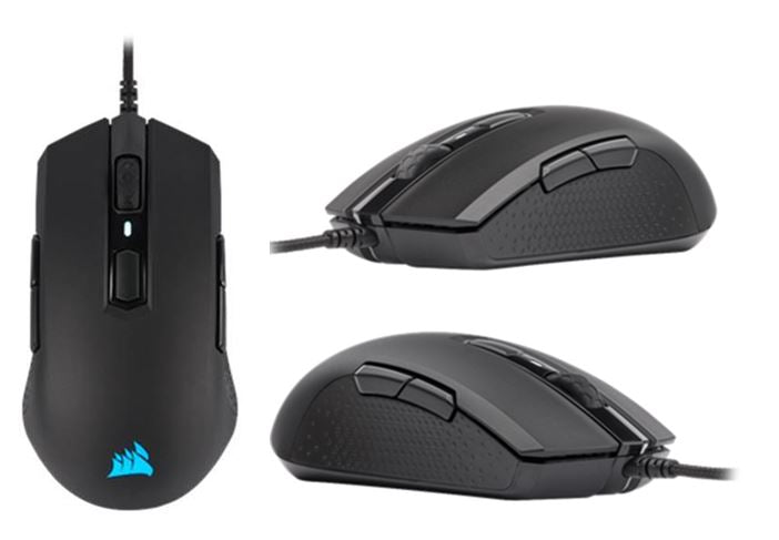 Corsair M55 RGB PRO Ambidextrous Multi-Grip Gaming Black Mouse, 200-12,400 DPI, ICUE Software. s | Auzzi Store