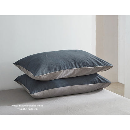 Cosy Club Sheet Set Cotton Sheets Double Dark Blue Grey | Auzzi Store