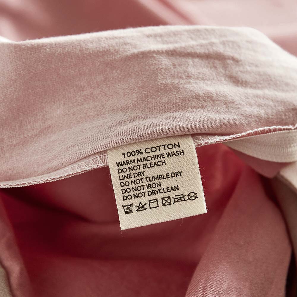 Cosy Club Washed Cotton Sheet Set Pink Brown Double | Auzzi Store