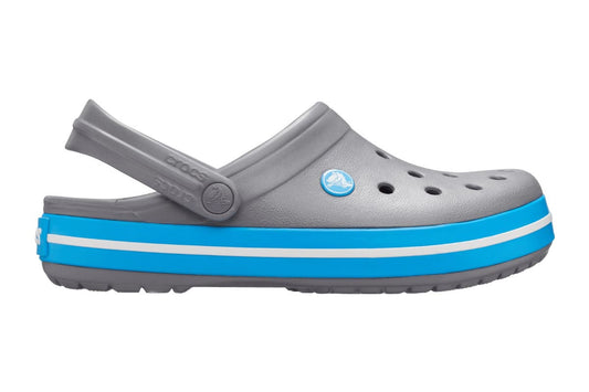 Crocs Unisex Crocband Clogs (Charcoal/Ocean) | Auzzi Store