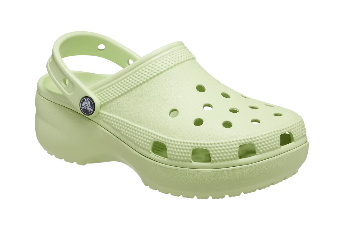 Crocs Women's Classic Platform Clog Sandals (Celery) | Auzzi Store