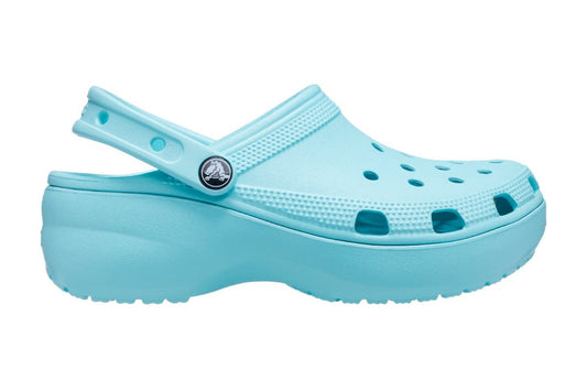 Crocs Women's Classic Platform Clog Sandals (Pure Water) | Auzzi Store