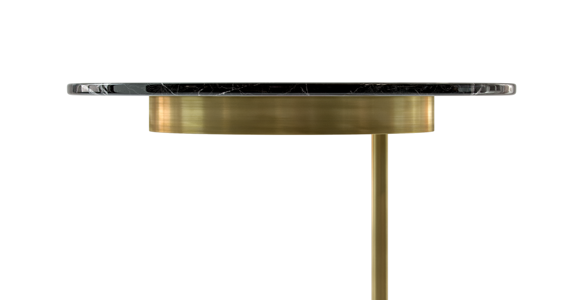 Brosa Cushla Side Table (Black Marble)