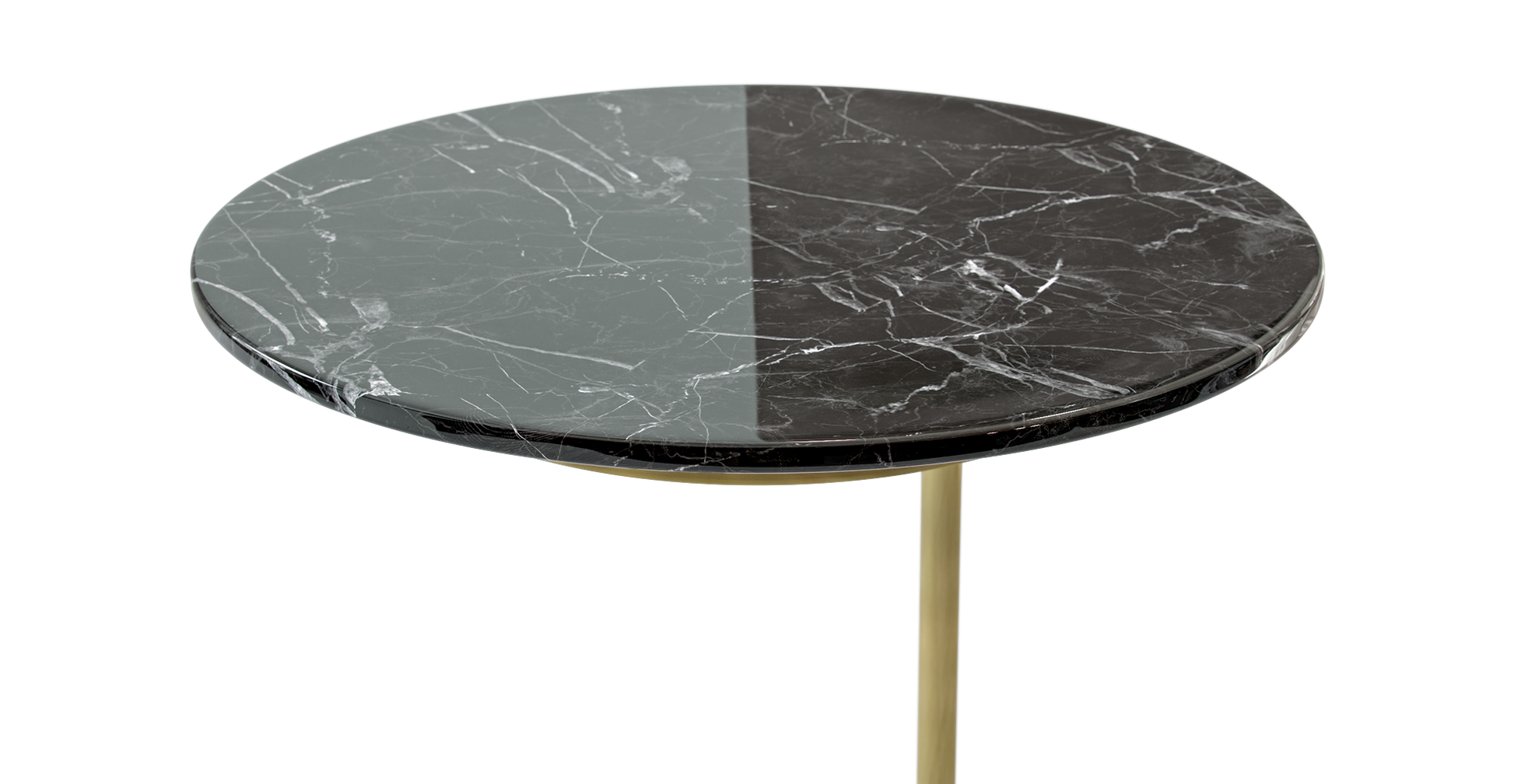 Brosa Cushla Side Table (Black Marble)