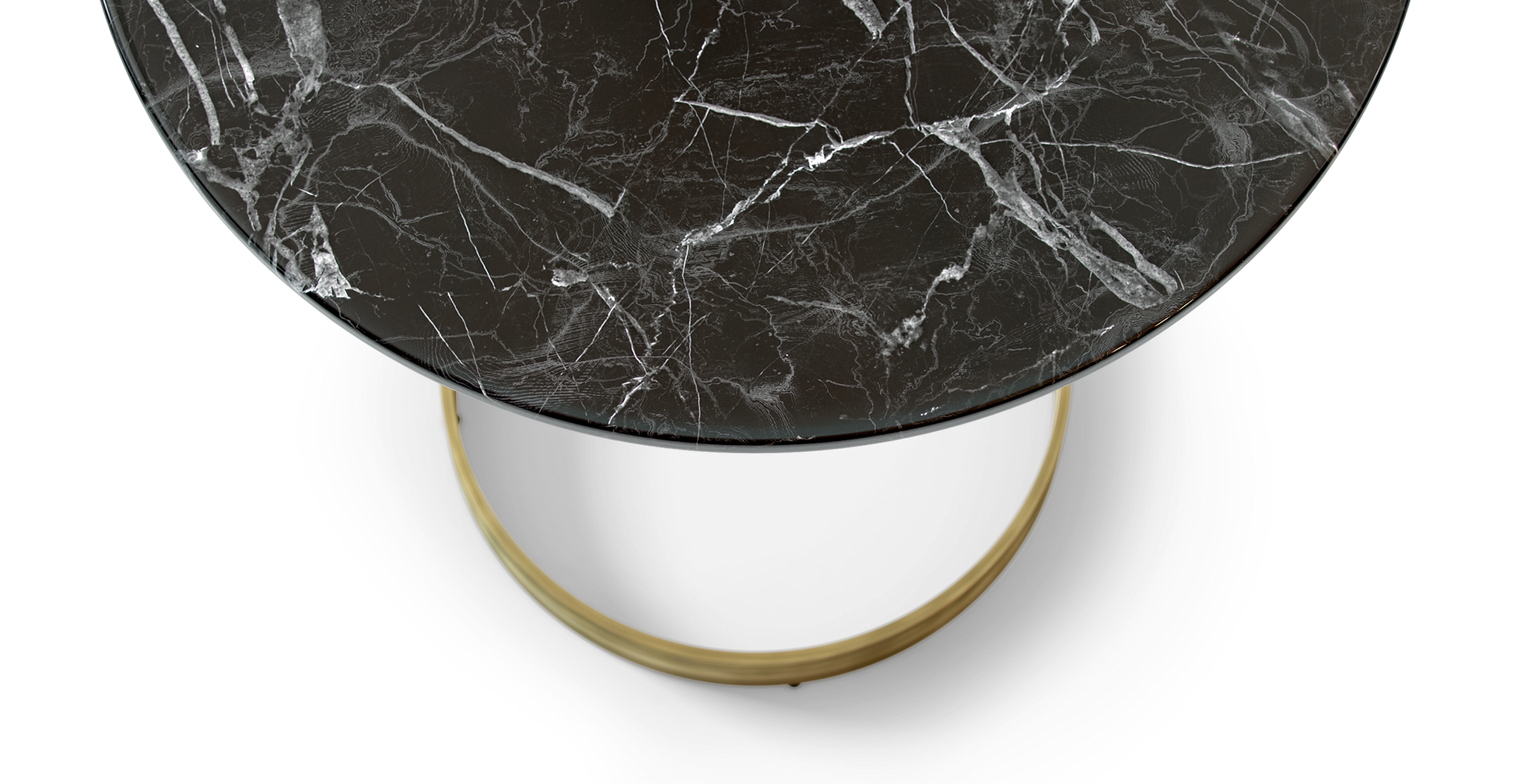 Brosa Cushla Side Table (Black Marble)