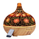 DEVANTI Aroma Aromatherapy Diffuser 3D LED Night Light Firework Air Humidifier Purifier 400ml Remote Control | Auzzi Store