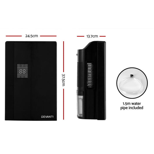 Devanti Dehumidifier 2L Air Purifier Black – view 2
