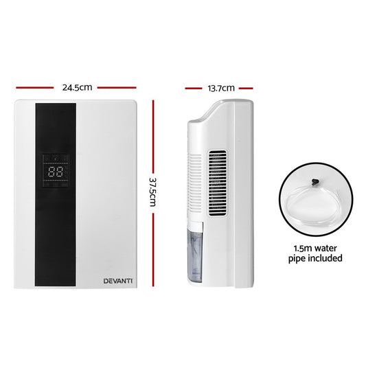 Devanti Dehumidifier 2L Air Purifier White – view 2