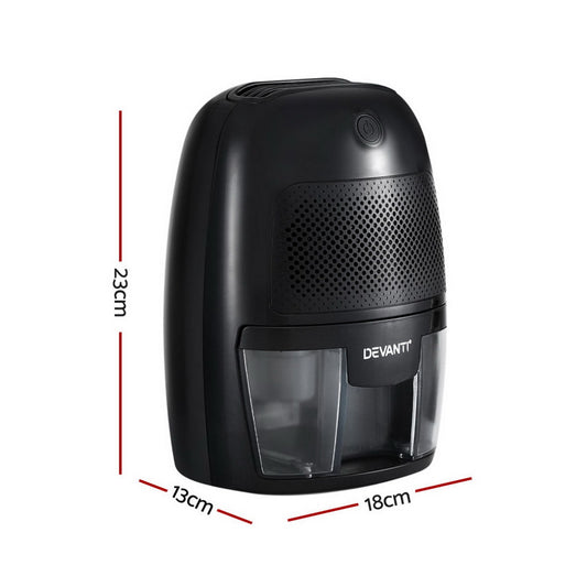 Devanti Dehumidifier 600ML Air Purifier Black – view 2
