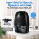 Devanti Dehumidifier 600ML Air Purifier Black – view 6