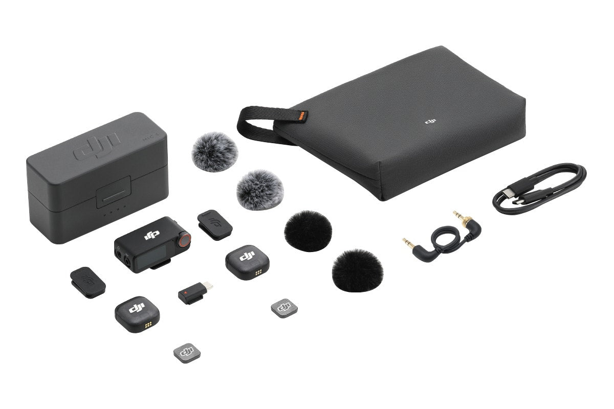 DJI Mic 3 (2 TX + 1 RX + Charging Case) - Auzzistore