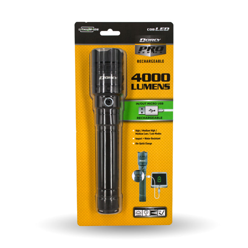 DORCY 4000 Lumens Flashlight | Auzzi Store