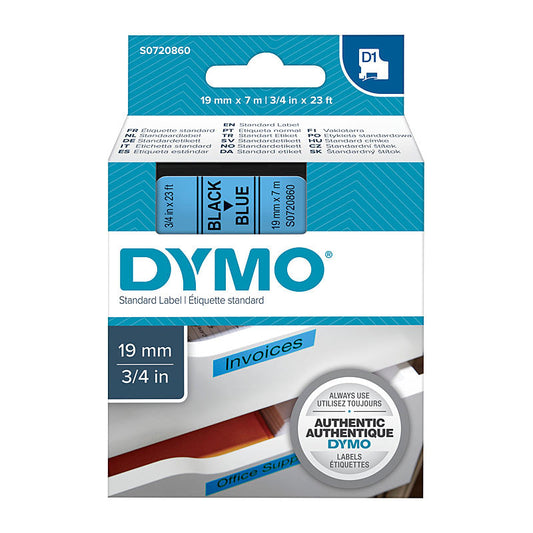 DYMO Black on Blue 19mmx7m Tape | Auzzi Store