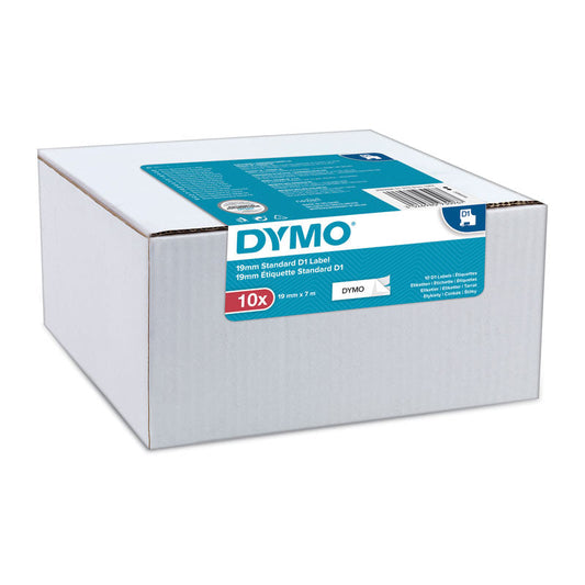DYMO D1 Bk/Whi 12Mmx7M Pack 10 | Auzzi Store