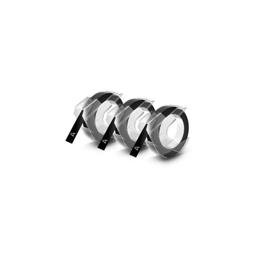 DYMO Embosser Tape 3pk Black 9mm x 3m | Auzzi Store