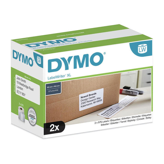 DYMO LW 102mm x 59mm White x2 | Auzzi Store