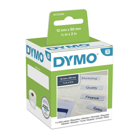 DYMO LW File Label 12mm x 50mm | Auzzi Store