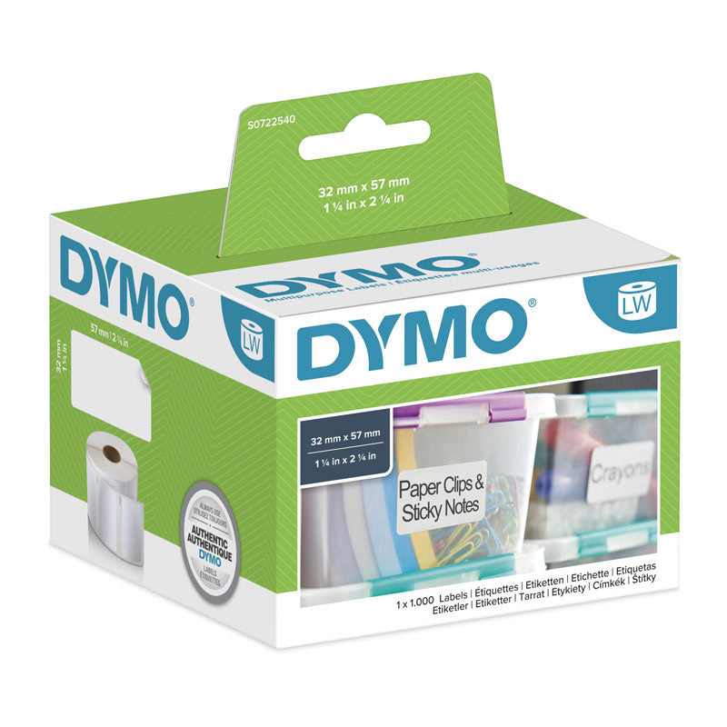 DYMO LW MultiLabel 32mm x 57mm | Auzzi Store