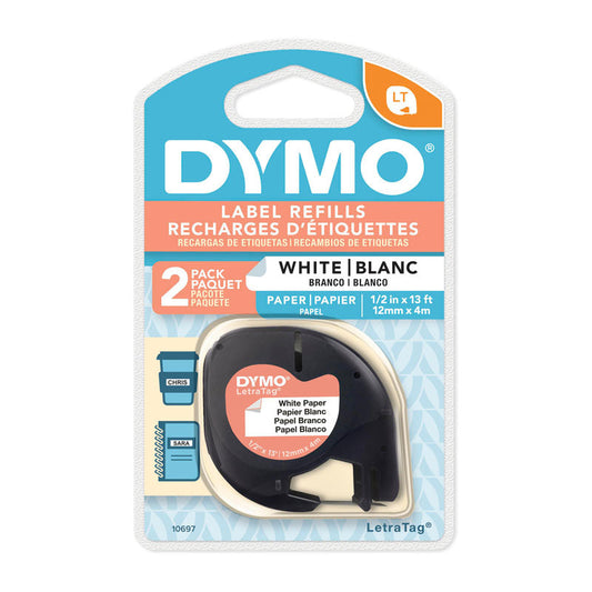 DYMO Light Paper 12mm x 4m Wh 2pk | Auzzi Store