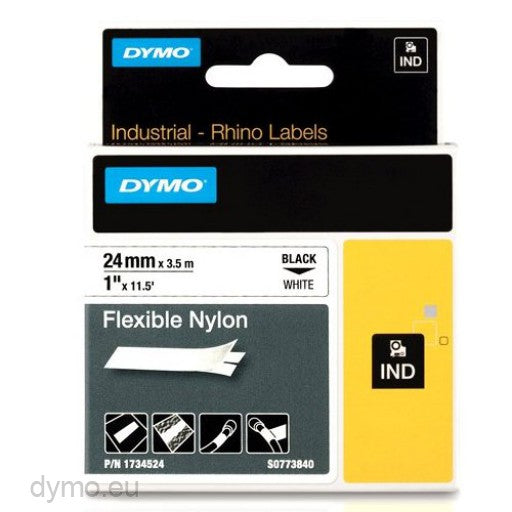 DYMO Rhino 24mm White Flex Nylon | Auzzi Store