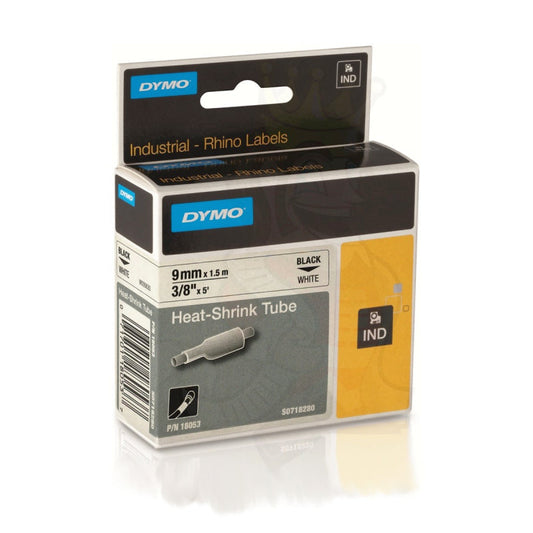 DYMO Rhino Tube Heat Shrink 9mm White | Auzzi Store
