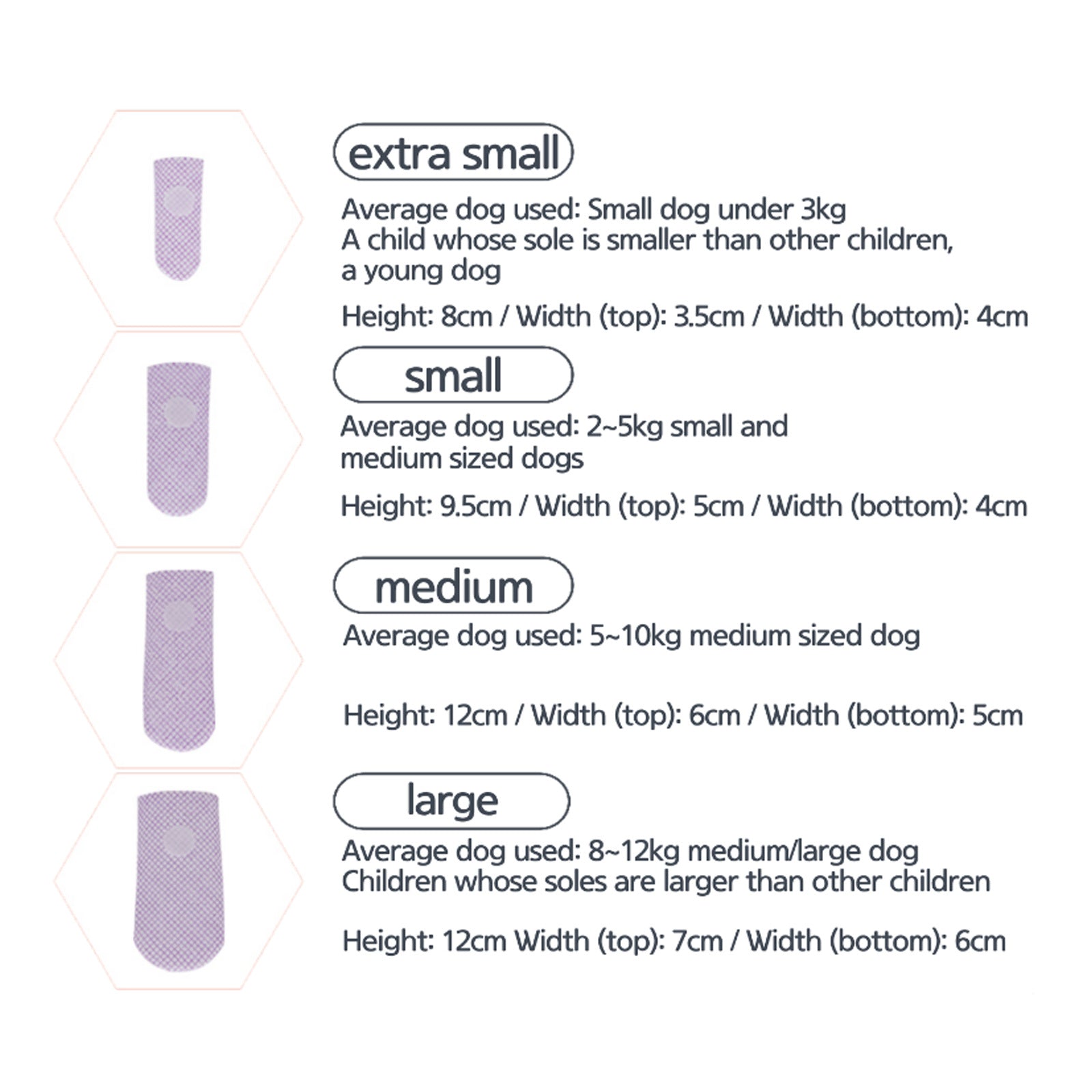 Daeng Daeng Shoes 28pc M Violet Dog Shoes Waterproof Disposable Boots Anti-Slip Socks | Auzzi Store