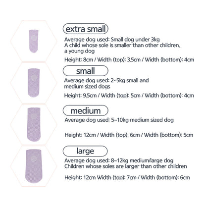 Daeng Daeng Shoes 28pc M Violet Dog Shoes Waterproof Disposable Boots Anti-Slip Socks | Auzzi Store