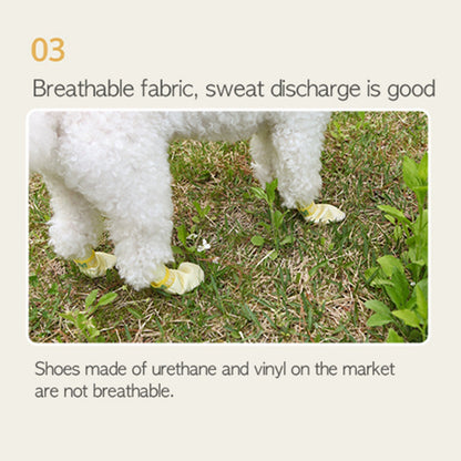 Daeng Daeng Shoes 28pc XS Yellow Dog Shoes Waterproof Disposable Boots Anti-Slip Socks | Auzzi Store