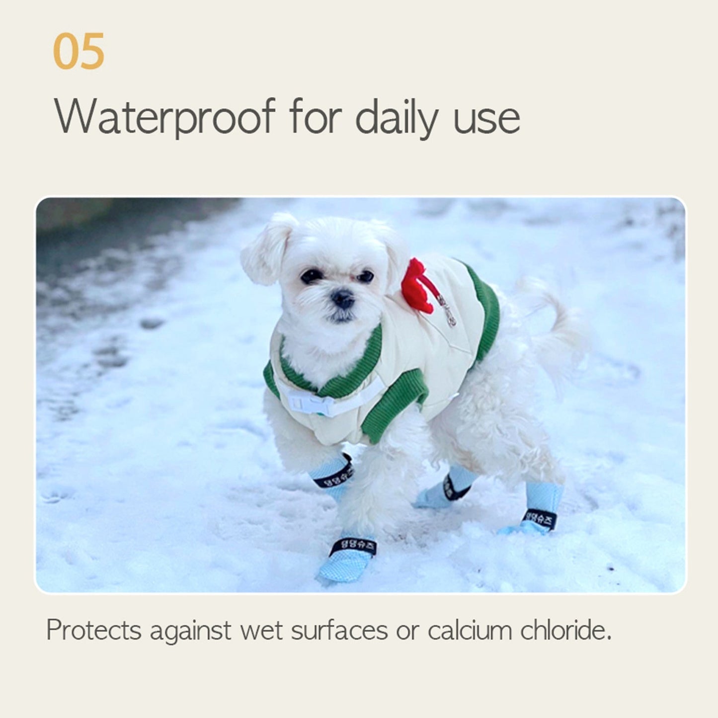 Daeng Daeng Shoes 28pc XS Yellow Dog Shoes Waterproof Disposable Boots Anti-Slip Socks | Auzzi Store