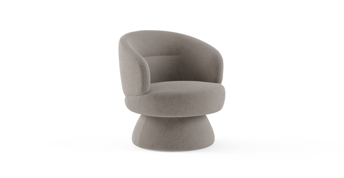 Brosa Dame Swivel Accent Chair (Fawn)