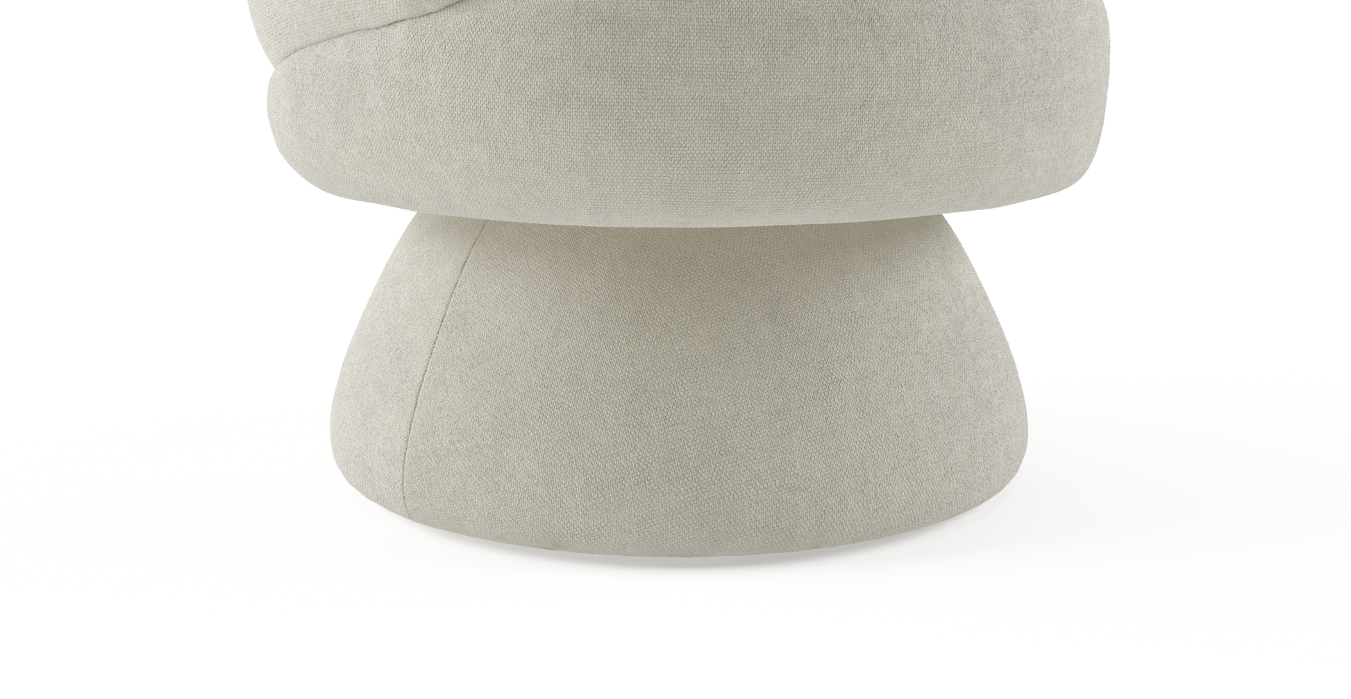 Brosa Dame Swivel Accent Chair (Ivory)