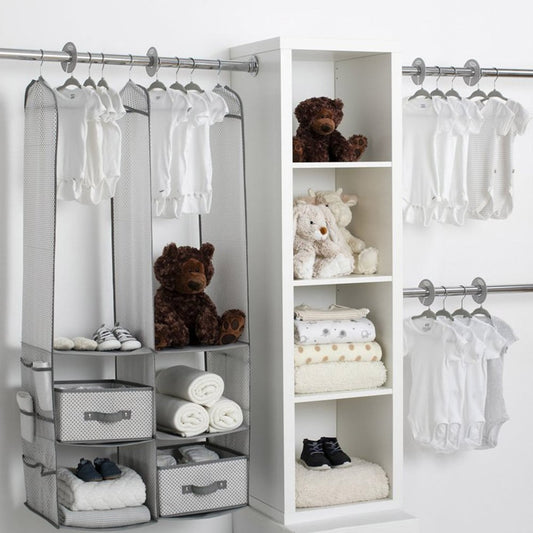 Delta Children 24 Piece Nursery Storage Set - Cool Grey Cool Grey | Auzzi Store