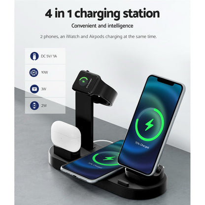 Devanti 4-in-1 Wireless Charger Dock Multi-function Charging Station for Phone | Auzzi Store