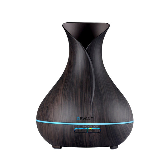 Devanti 400ml 4 in 1 Aroma Diffuser with remote control- Dark Wood | Auzzi Store