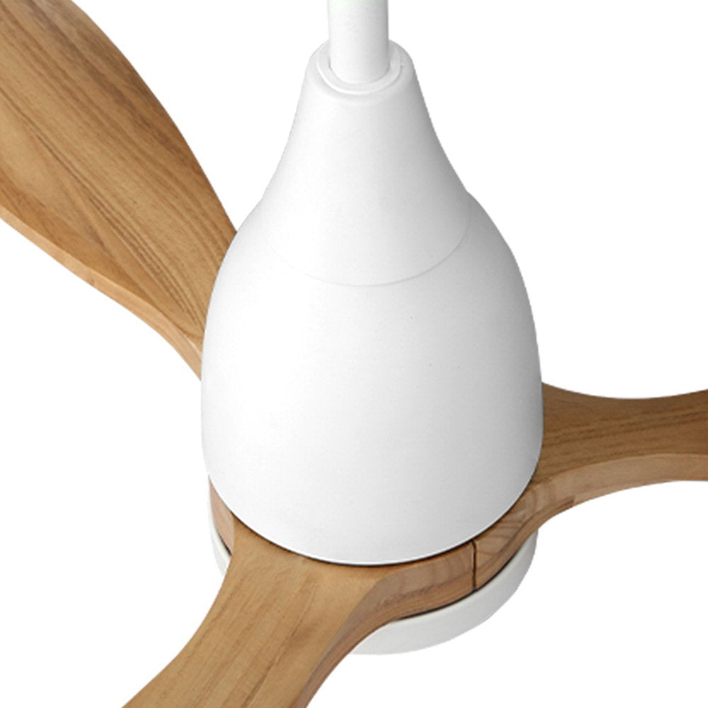 Devanti 52'' Ceiling Fan LED Light Remote Control Wooden Blades Timer 1300mm | Auzzi Store