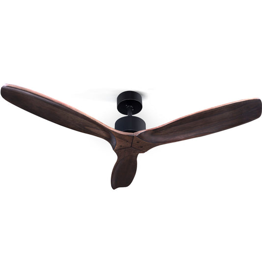 Devanti 52'' Ceiling Fan With Remote Control Fans 3 Wooden Blades Timer 1300mm | Auzzi Store