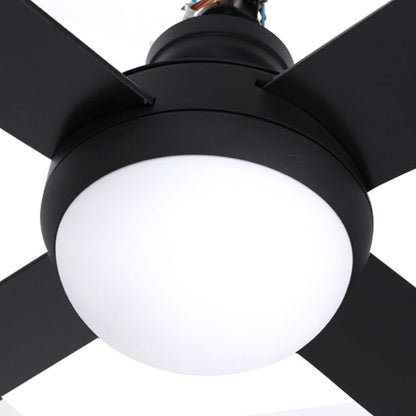 Devanti 52'' Ceiling Fan w/Light w/Remote Timer - Black | Auzzi Store